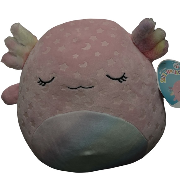 CRESSIDA 14โ GLOW IN THE DARK AXOLOTL HTF SQUISHMALLOW NWT - Picture 9 of 10